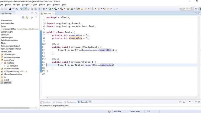 Selenium con Java Capítulo 8: AssertTrue y AssertEquals (TestNG) смотреть онлайн