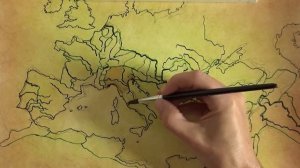 ASMR Drawing Map of Roman Empire | 2.5 hours | Calligraphy Pen