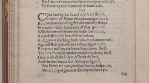 Shakespeare's Sonnet #153 "Cupid laid by his brand and fell asleep"