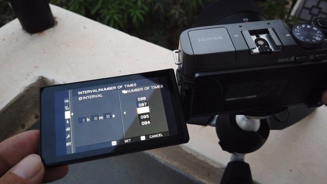 Fujifilm X-A7 | Time-Lapse settings | Настройка таймлапса смотреть онлайн
