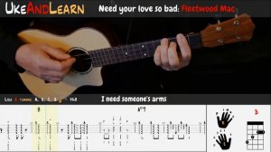 Need your love so bad: UKULELE FINGERSTYLE TUTORIAL W/SLOW PLAYTHROUGH & FREE PDFs