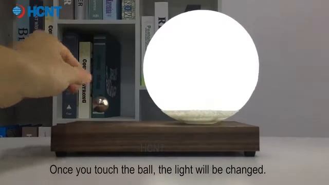 Светодиодный ночник Луна на квадратной подставке (D 14см) с левитирующим выключателем смотреть онлайн