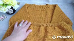 Вязание. Женский костюм спицами " Нотки осени...". Готовая работа. Краткий обзор. Обзор.