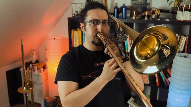 Practicing Low Cs and Low Bs on bass trombone смотреть онлайн