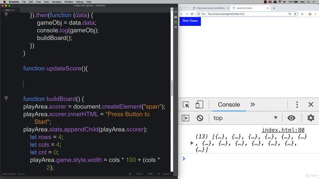 55 Modern JavaScript 20 013 Add Score Elements JavaScript