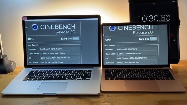 2019 Macbook air 13" i5 vs 2015 Macbook Pro 15" i7 performance Comparison смотреть онлайн