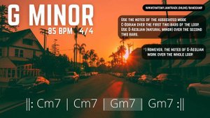Groovy Neo-Soul Backing Track for Bass // G Minor // 85 BPM