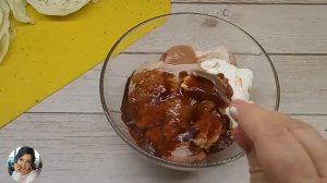 5 минут подготовки/Стейк из капусты с курицей в духовке