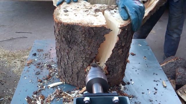 Колун для дров/ Винтовой колун/ Screw for wood splitter made by hands смотреть онлайн