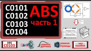 Ошибки системы ABS: Часть 1: Любая из C0101, C0102, C0103, C0104. №42