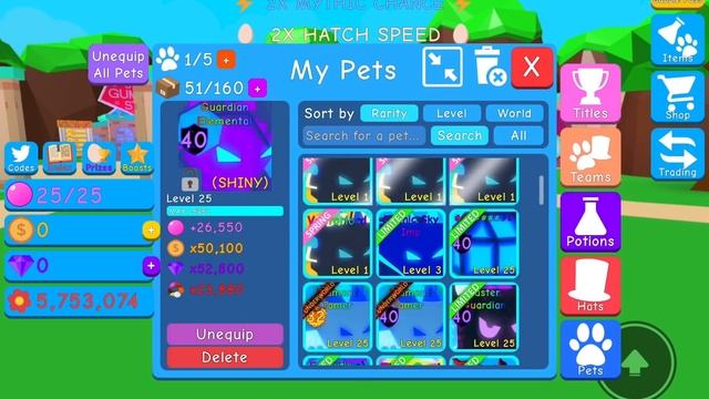 ZOMG trying to trade doggy to secret (day 6) | Bubble gum simulator смотреть онлайн