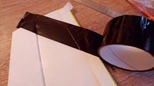 Советы выходного дня. Тонкости оклейки скотчем модели из пенопласта.