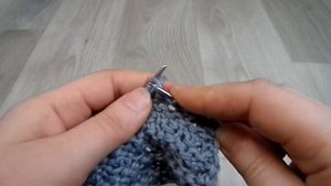 Красивый узор со снятыми петлями. Вязание спицами.