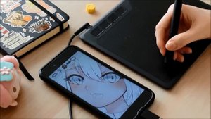 THE BEST WAY TO DRAW ON YOUR PHONE | Gaomon S620 Rewiev + Speedpaint