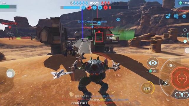 War Robots. Игрок Агрессор-WWR использует читы на ускорение