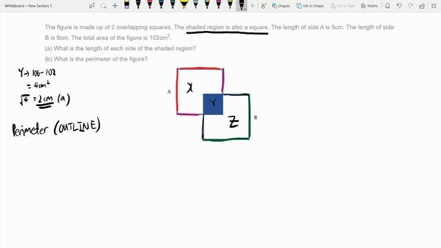 Spiderweb Math - Area and Perimeter 1 (Overlapping Squares 1) смотреть онлайн
