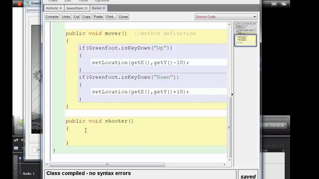 Greenfoot Demo - World class methods смотреть онлайн