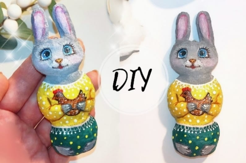 Как сделать пасхального кролика/зайца быстро и просто. DIY.