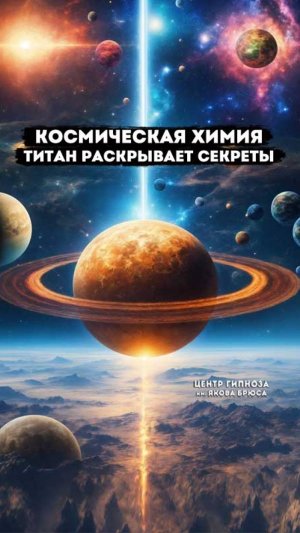 Космическая химия: Титан раскрывает секреты