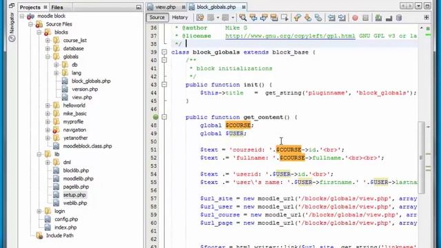 Moodle Programming: Part 14 - Globals
