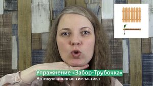 УПРАЖНЕНИЕ №6 «ЗАБОР-ТРУБОЧКА». Артикуляционная гимнастика с логопедом.