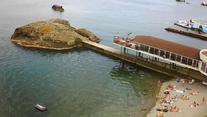 веб камера Крым вид на пляж Утес