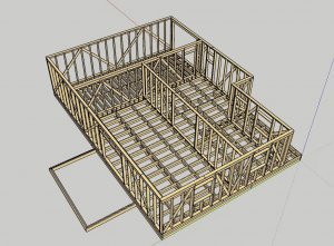 проект внутренней стены гаража в sketchup interior garage wall design