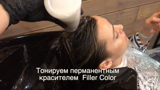 Окрашивание аиртач | Коррекция отросшей прикорневой зоны | осветление среднего слоя 2020 ELENA BRIJ