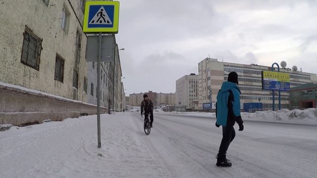 В Норильске зимой на велосипеде?! Легко!!!