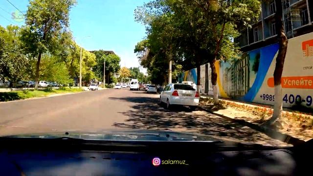 Обновлённая ул. Гагарина! Чиланзар! (автопоездка) | Renovated Gagarin Str.! Chulanzar! (car trip)