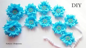 Лента в косу из репсовой ленты. Очень просто и красиво.