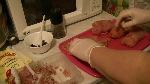 Рулет из индейки с фаршем ... как бы смотреть онлайн