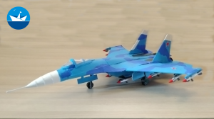 Сборка всепогодного сверхзвукового тяжёлого истребителя четвёртого поколения Су-27 из бумаги