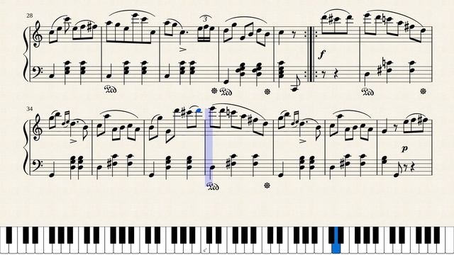 M. Alkan, Maria - Polka Mazurka in G Major. [Piano Tutorial + Sheets] смотреть онлайн