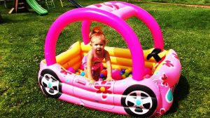 ✿ МАШИНА ПРИНЦЕССА Сюрприз Для Девочек Игры Принцессы Диснея в Бассейне Car Princess Surprise Toys