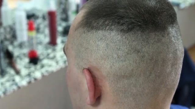 Мужская стрижка машинкой/Стрижка Бокс/short tapered mens haircut