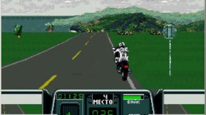 Играю в Road Rash 3 для sega 16 bit с кодом на супер мотоцикл.
