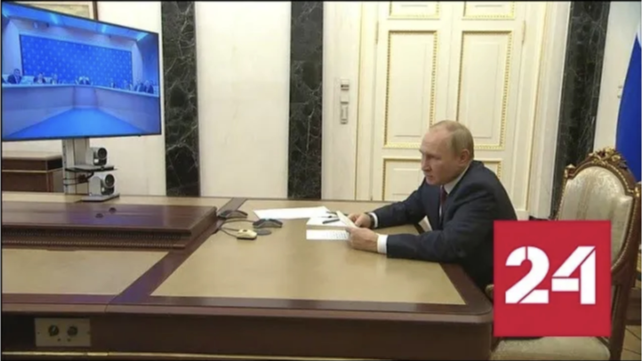 Президент Путин пообщался с главами спецслужб стран СНГ - Россия 24