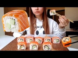 MUKBANG РОЛЛЫ СУШИ  |  ФИЛАДЕЛЬФИЯ  | МУКБАНГ РОЛЛЫ СУШИ |  MUKBANG ROLLS SUSHI  |