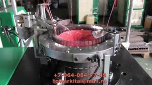 Машина вязания трехцветный  банных мочалок