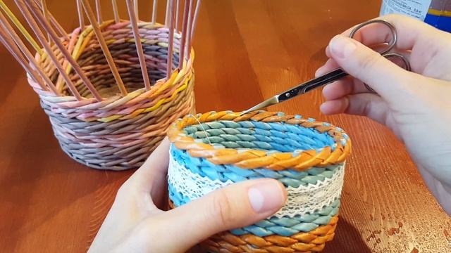 Как закончить веревочку из 3х и более трубочек - 2 способа!