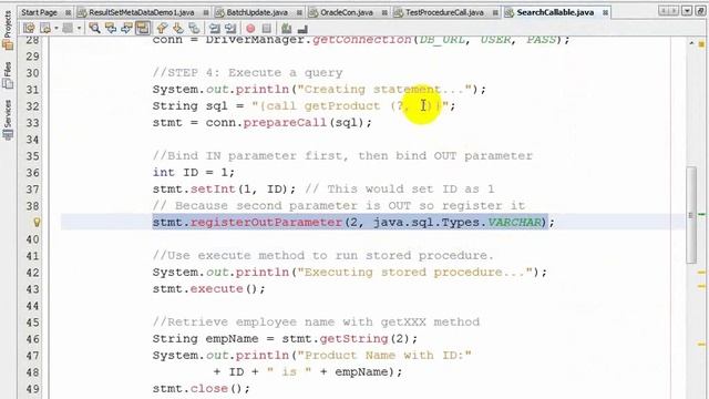 JDBC Class Lecture(Search using procedure)- Class 07 смотреть онлайн