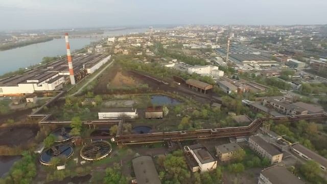 Заводы Днепропетровска с высоты. Ukrainian Industry Dnipropetrovsk.