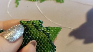 Кирпичное плетение. ?" ЛЯГУШКА". Часть 5/6.