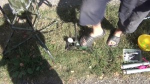 Пневмопушка с двумя стволами 20 мм и 50 мм