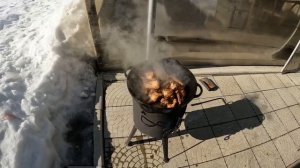 Готовим мясо в казане!