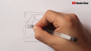 Как нарисовать машину Honda