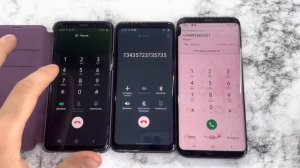 Two Purple Samsung Galaxy S9 vs Samsung Galaxy S8 Plus/ Incoming, Outgoing Madness Calls