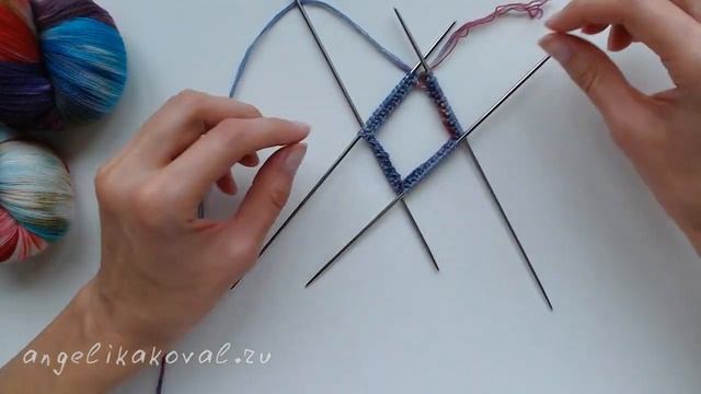 НОСКИ спицами с круглой французской пяткой | самая ПРОСТАЯ УСИЛЕННАЯ пятка | Часть 1 смотреть онлайн