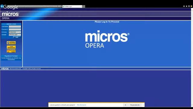 Opera Micros смотреть онлайн